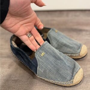 Michael Kors Blue Denim Espadrilles
